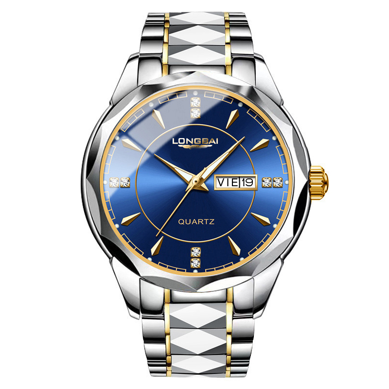 Business Men's Quartz Watch Luminous Date and Day