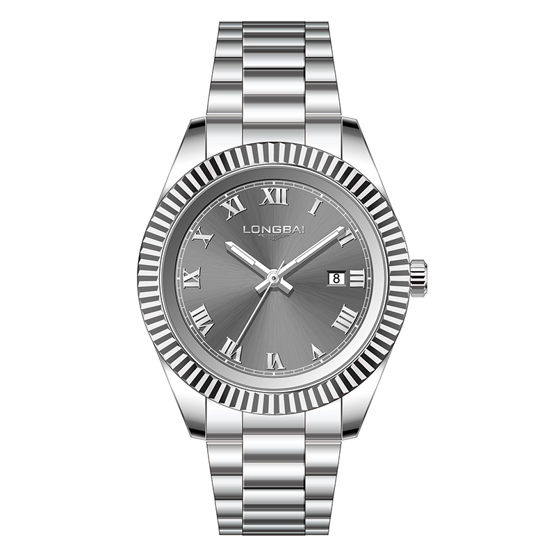 Fashionable Roman Numeral Men's Watch Stainless Steel