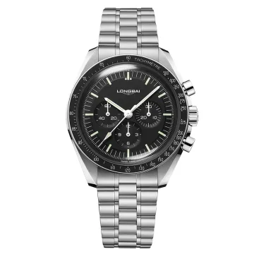 Men's Chronograph Watch Stainless Steel Vintage Racing Style
