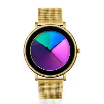 Unique Color Changing Quartz Watch Mesh Bracelet