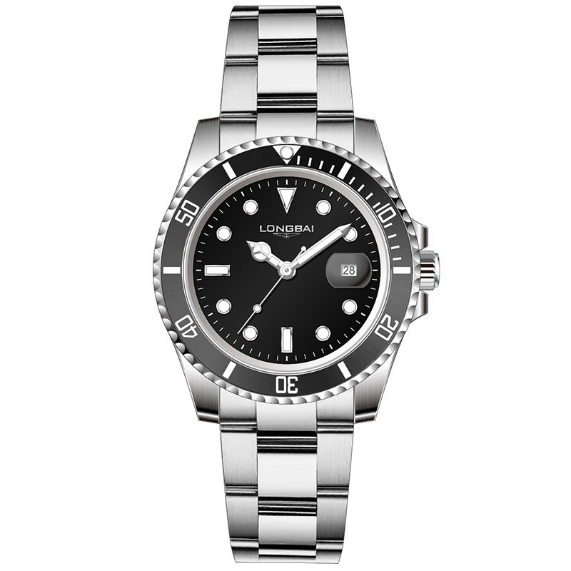 Custom Submariner Style Diver Watch Luminous Markers