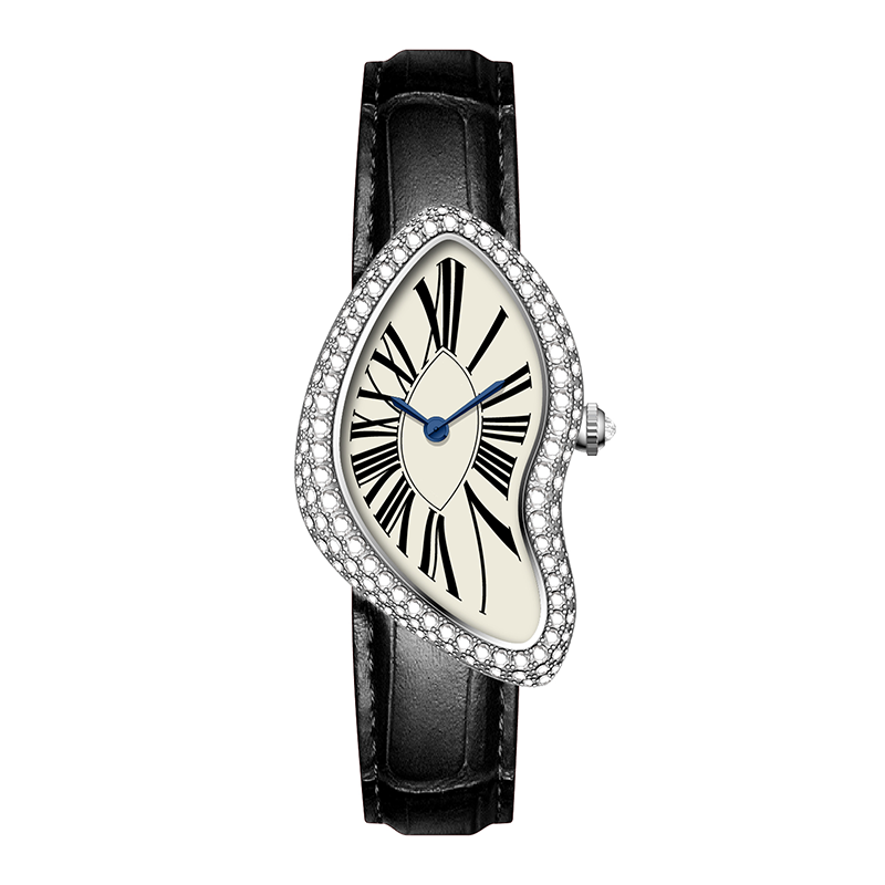 Luxury Jewelry Crash Inspired Women Watch Diamond-set