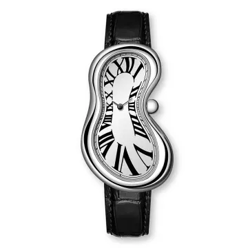 Y2K Salvador Dali Melting Watch - Avant-Garde Abstract Wristwatch